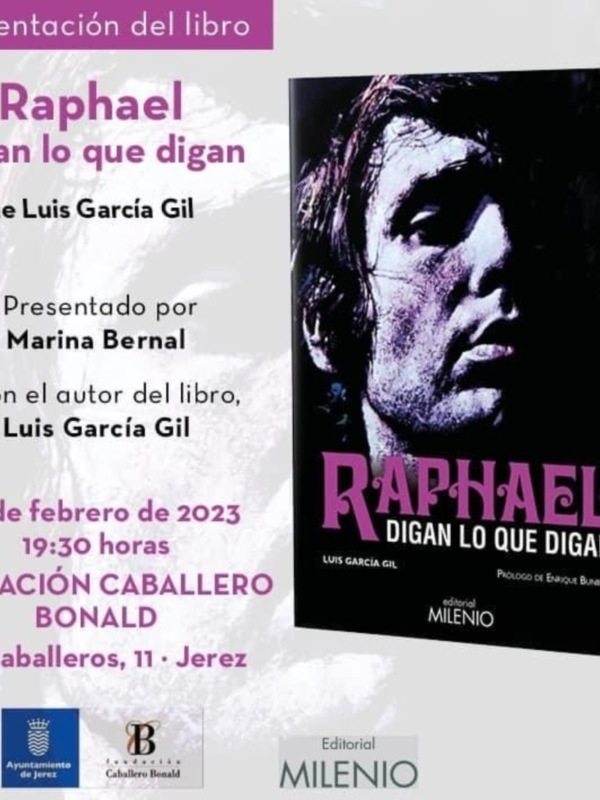 Este jueves en Jerez con Marina Bernal la presentación de Raphael digan lo que digan  de Luis García Gil va a ser un escándalo