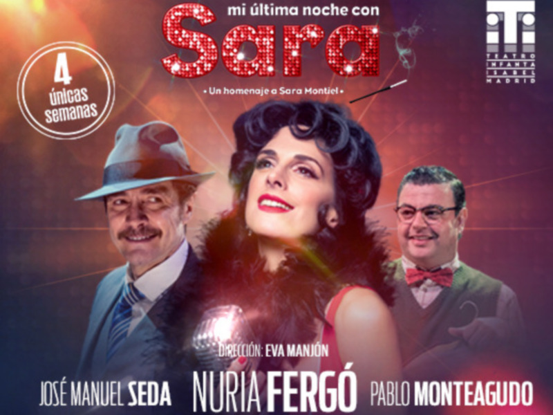 Nuria Fergó presenta en el teatro Infanta Isabel de Madrid ´Mi ultima noche con Sara´