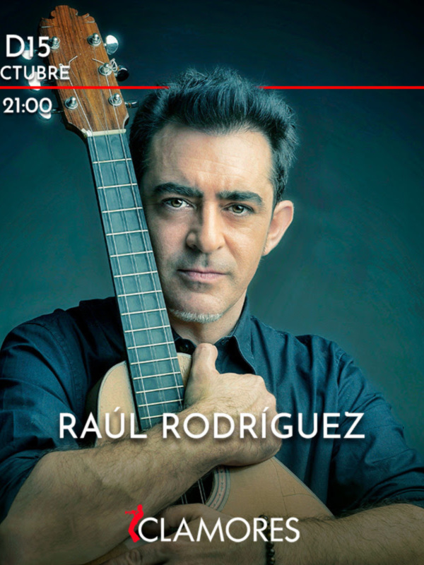 El próximo domingo 15 de octubre Raúl Rodríguez actuará en la Sala Clamores de Madrid