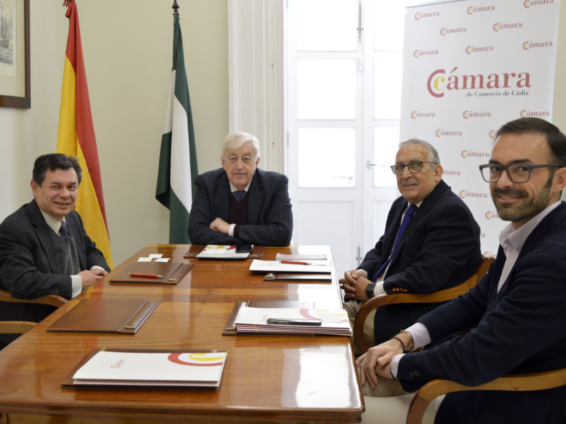 Encuentro entre el presidente de la Cámara de Comercio y el cónsul de Argentina en Cádiz