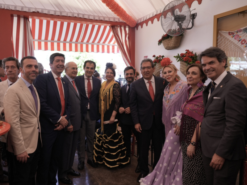 Éxito y lleno absoluto en la Recepción Institucional de la Fundación Cajasol en la Feria de Sevilla