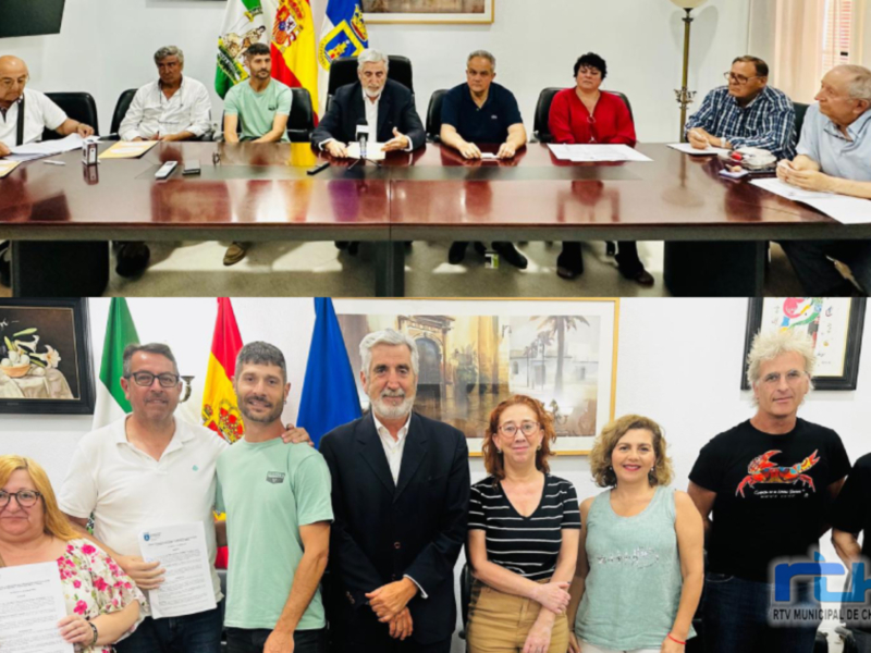 Firmados los convenios de las subvenciones municipales a entidades sin ánimo de lucro, artistas y autores literarios de Chipiona 