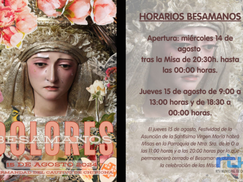 La Hermandad del Cautivo de Chipiona lanza el cartel del besamanos de Nuestra Señora de los Dolores
