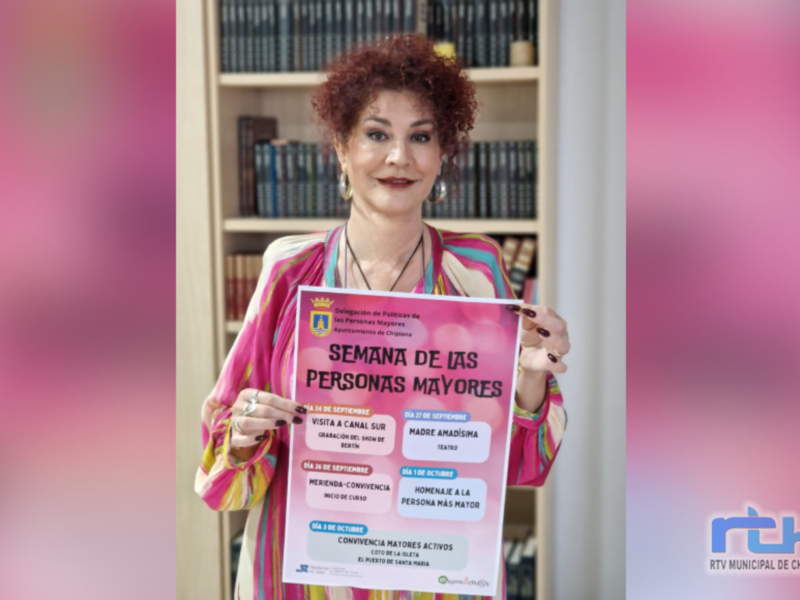Isabel María Fernández presenta el programa de actividades para conmemorar la semana de las Personas Mayores que comienza mañana