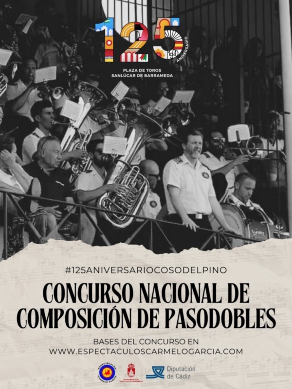 Convocado un ‘Concurso Nacional de Composición de Pasodobles’ con motivo del 125 Aniversario del ‘Coso del Pino’