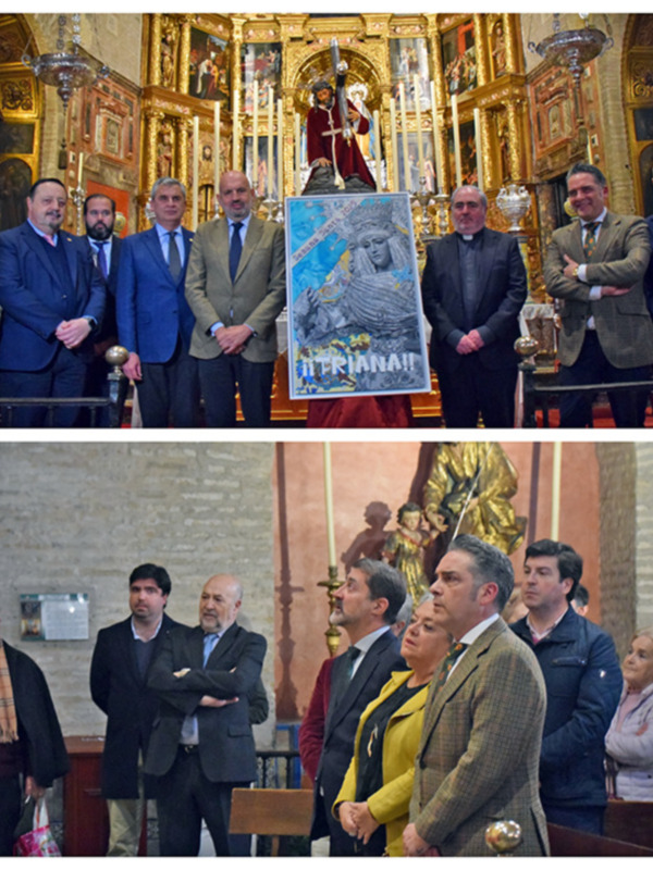 Triana presenta su cartel de Semana Santa 2025 con la Esperanza de Triana y el Cachorro como protagonistas