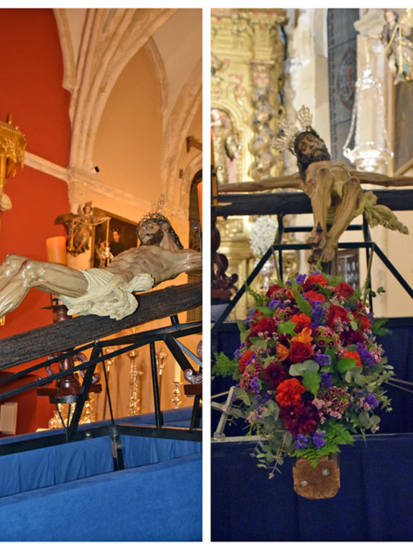  El Grupo de Fieles del Santísimo Cristo del Buen Fin celebró el Solemne Vía Crucis en Alcalá del Río