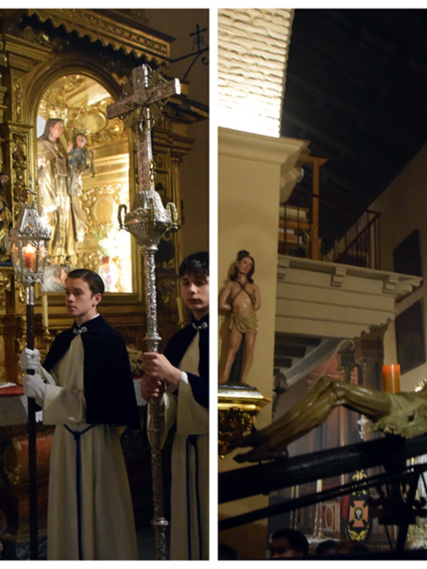  El Santísimo Cristo del Buen Fin presidió el Vía Crucis penitencial en la parroquia de Santa María de la Asunción de Alcalá del Río