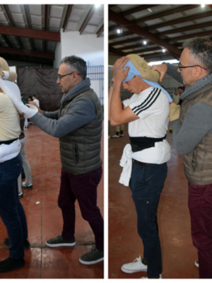  Preparativos en marcha los costaleros de Alcalá del Río comienzan sus ensayos para la estación de penitencia