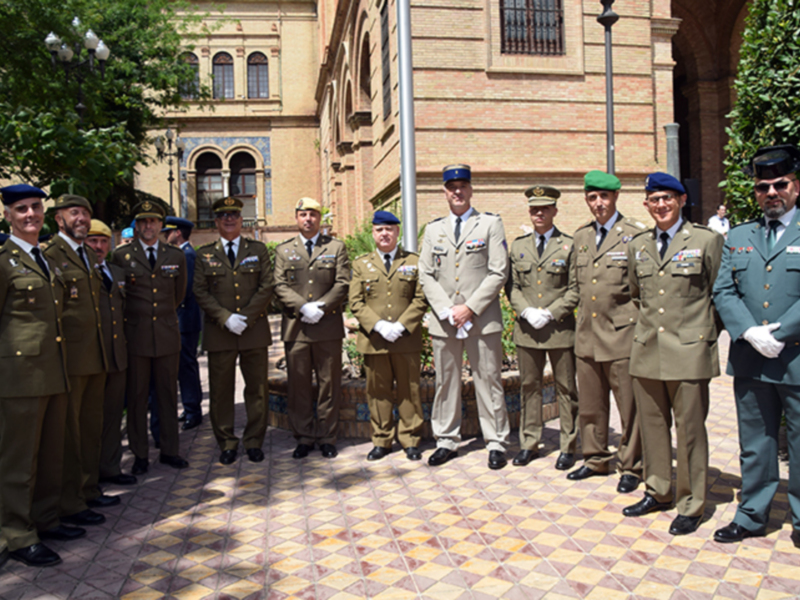 La Capitanía General de Sevilla, escenario del tributo militar con delegaciones internacionales