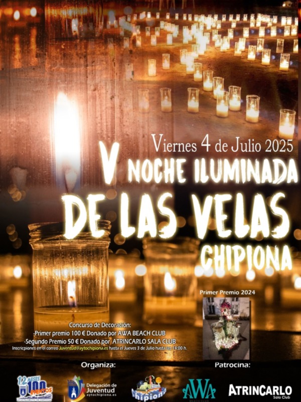 Miles de velas iluminarán la noche chipionera mañana viernes 4 de julio
