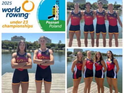 El Mundial sub23 de remo, con cinco deportistas y tres técnicos andaluces en Polonia