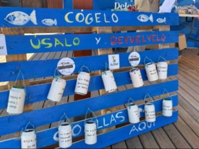 Acitur+CCA y Eco Chipiona se suman a la actividad de concienciación medioambiental de la campaña ‘Orillas sin colillas’ que tuvo lugar ayer
