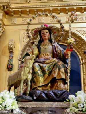El instante más esperado de la procesión inspira el cartel de la Divina Pastora 2025