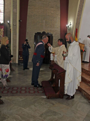 Solemne celebración en Tablada por la festividad de la Virgen de Loretoen Sevillla