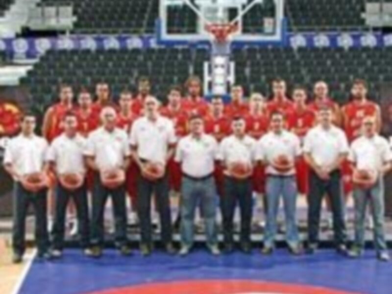 Planning de la selección española de baloncesto en Madrid