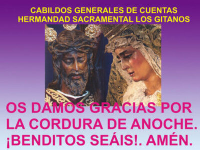 Dos ejemplares Cabildos Generales de Cuentas en la Hermandad Sacramental Los Gitanos de Sevilla.