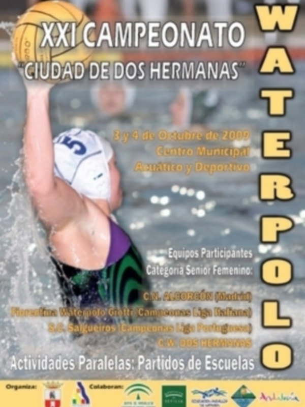 Cartel de lujo para el XXI Trofeo Ciudad de Dos Hermanas de waterpolo