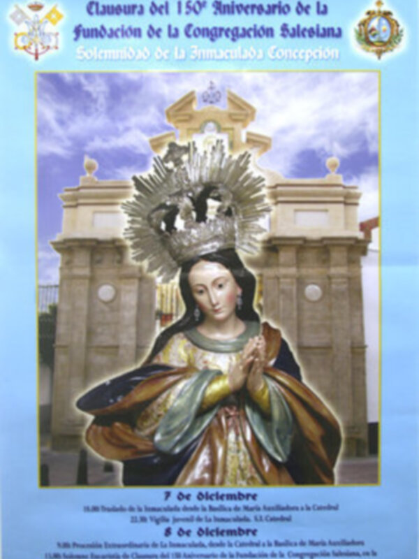 Don Luis Cornello: La Inmaculada sale el 7 de diciembre a las 17:45 h desde la Basílica de María Auxiliadora hacia la S.I.C. y regresará el día 8 a las 9:00 desde la Catedral. (y II).
