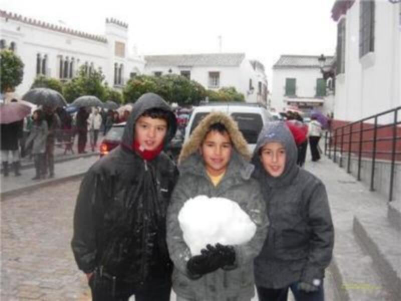 Primera nevada en Sevilla en 50 años 