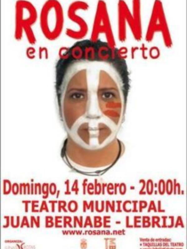 Rosana en concierto en Lebrija el 14 de febrero