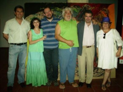 El lienzo por la paz donado a la delegación de juventud