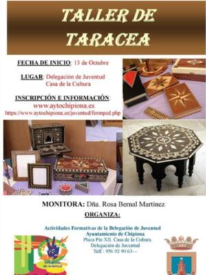 Juventud pone en marcha un taller de taracea(Chipiona)