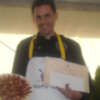 El chipionero Pedro Antonio Mora consigue  el segundo premio mejor cortador de jamón de Aracena 