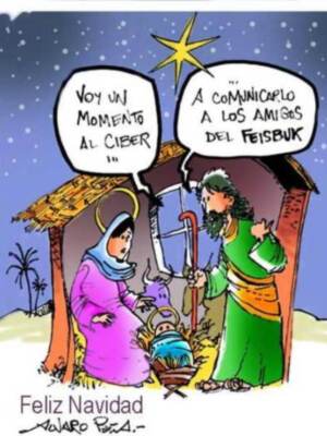 Navidad humorística: 'Voy un momento al ciber' y 'A comunicarlo a los amigos del Feisbuk'