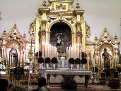 Galería del Quinario del Gran poder en su Basílica de la Plaza de San Lorenzo