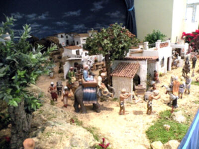 Galería del Belén del Colegio de Farmacéutico de Sevilla