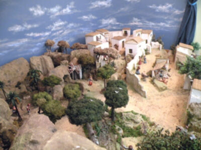 Galería del Belén del Colegio de Farmacéutico de Sevilla