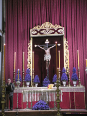 Galería del Altar de Quinario en Honor al Cristo de Burgo de la ciudad de Sevilla