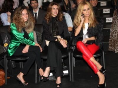 Viki Berrocal, con once kilos menos,  presenta su nueva colección en Sevilla con Virginia Troconis, Marta Sánchez, Boris, Ana García Siñeriz y Nuria March