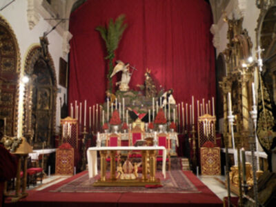 Galería del Altar y Solemne Quinario en honor de Ntro. Sr Jesucristo Orando en el Huerto de la Hermandad de Monte-Sión
