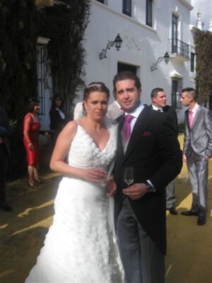 Jesus Angel Antunez Gonzalez y Fatima Fernandez Gomez han contraido matrimonio religioso en Sevilla 