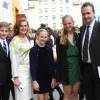 Francesca Thyssen y Carlos de Habsburgo junto a sus tres hijos por primera vez