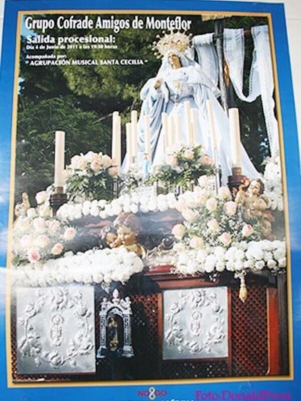 Sábado 4 de junio saldrá la Cruz de Mayo de la Urbanización Parque Monteflor por las calles  cercanas, este año se ha atrasado para no coincidir con María Auxiliadora.