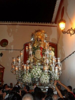 La Patrona de Carrión se trasladó a la Parroquia&#8207;