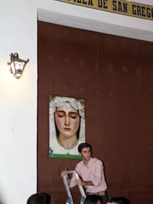 La Antigua Hermandad de la Vera-cruz de Alcalá del Río, presento el cartel del XL Aniversario de la Coronación Canónica de la Stma. Virgen de las Angustias Coronada de Alcalá del Río.