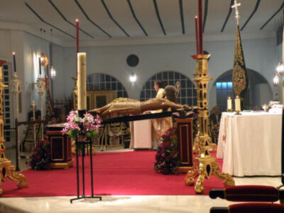 Solemne Función Eucarística con el Cristo de San Agustín en Santa Clara.