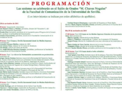 Encuentro sobre Medios de Comunicación, Corpus y Sevilla Sacramental‏
