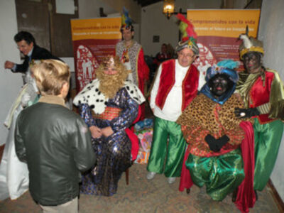 Los Reyes Magos del Belén de la Solidaridad.