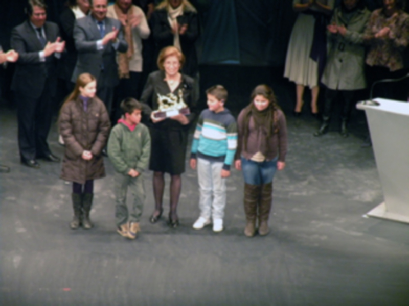 Premio del llamador del Canal sur Radio, a Maruja Vilches Trujillo
