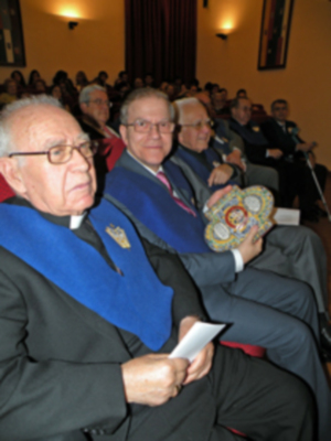 Ilustres Becario de Honor y de la visita extraordinaria a Sevilla de S.E.R. Cardenal Ángelo Amato (SDB), en el Colegio Mayor San Juan Bosco.