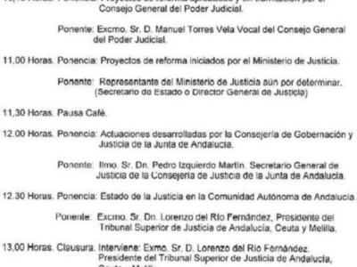 El Presidente del TSJA apertura mañana viernes en el Colegio de Abogados de Sevilla una Jornada sobre la Reforma de la Justicia.