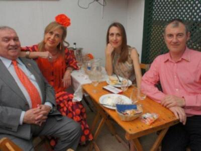 José Joaquín Gallardo disfrutan de la feria