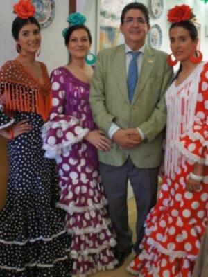 José Joaquín Gallardo disfrutan de la feria