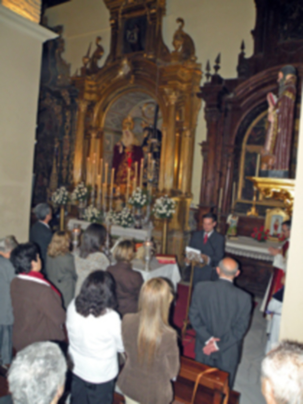 Toma de posesión de la nueva junta de gobierno de la Hermandad de Jesús Nazareno de Alcalá del Río (Sevilla).
