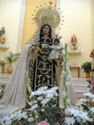 Besamanos de la Marinera Virgen del Carmen de la Parroquia de San Leandro.